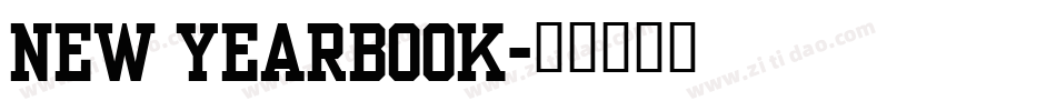 New Yearbook字体转换